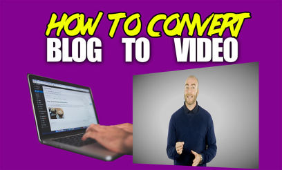 how to convert blog to video